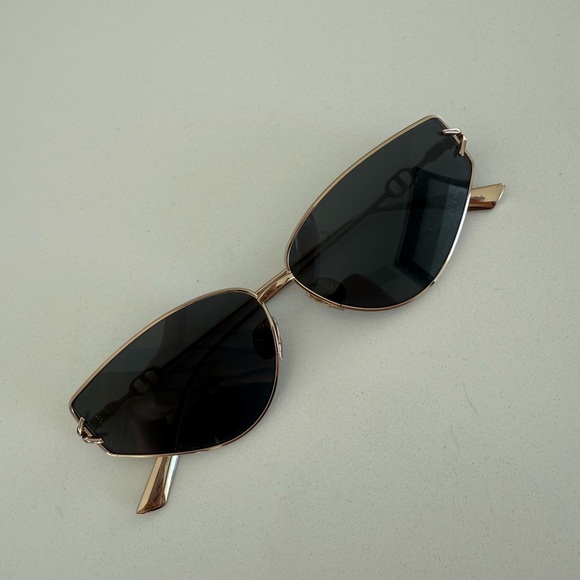 Dior Black and Gold Sunglasses - Picture 1 of 5